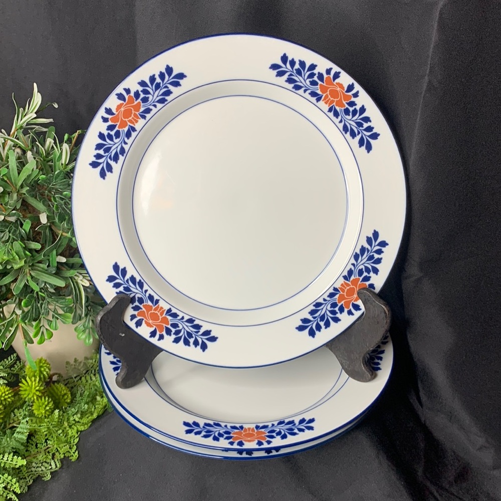 Set of 3 Dansk Cafe Lou 10 3/4” Dinner Plates
